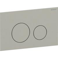 Смывная клавиша Geberit Sigma40, круглая, двойной смыв: никель / Матированный, с легкоочищаемой поверхностью
