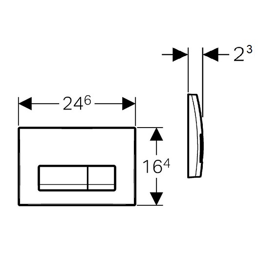 Кнопка смыва Geberit Delta50 115.119.11.1