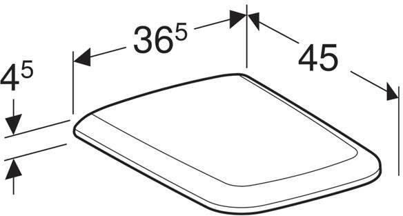 Сиденье для унитаза Geberit iCon Square 500.837.01.1