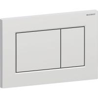 Смывная клавиша Geberit Sigma01, угловая, двойной смыв: хром / Матовый, с легкоочищаемым покрытием