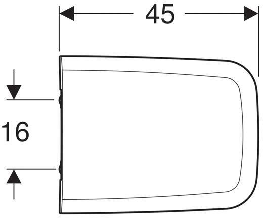 Сиденье для унитаза Geberit iCon Square 500.837.01.1