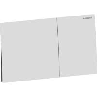 Смывная клавиша Geberit Sigma70, угловая, двойной смыв: белый матовый / Легкоочищаемое покрытие, 25см