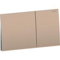 Смывная клавиша Geberit Sigma70, угловая, двойной смыв: красное золото / Матированный, с легкоочищаемой поверхностью, 25см