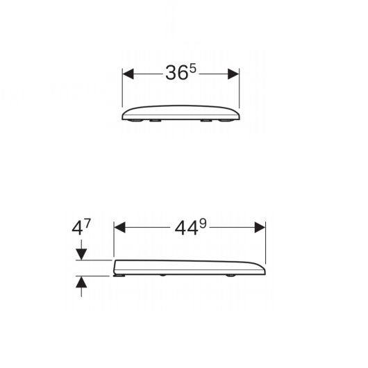 Крышка-сиденье  для унитаза Geberit iCon Square  571910000 c микролифтом