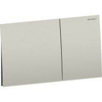 Смывная клавиша Geberit Sigma70, угловая, двойной смыв: никель / Матированный, с легкоочищаемой поверхностью, 25см