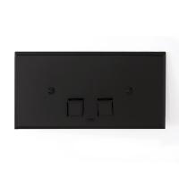 3SC(Super Plaque) Клавиша смыва 33х17х2,5см для бачков GEBERIT (SIGMA8-SIGMA12-UNICA+COMBIFIX-DUOFIX - UP320) латунь, Matt Black