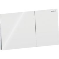 Смывная клавиша Geberit Sigma70, угловая, двойной смыв: белый / Стекло глянцевое, 25см