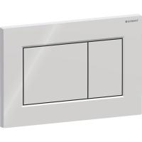 Смывная клавиша Geberit Sigma01, угловая, двойной смыв: хром / Высокоглянцевое покрытие