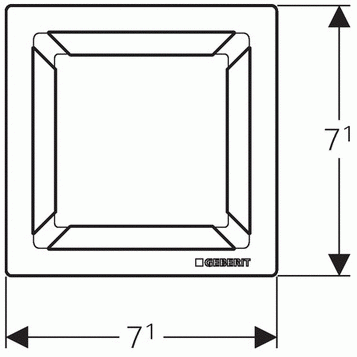Накладная панель для трапа Geberit CleanLine 68 154.312.00.1