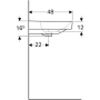 Раковина подвесная Geberit Smyle Square 120x48 500.253.01.1