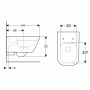 Подвесной унитаз Geberit Smyle Square 500.208.01.1 безободковый