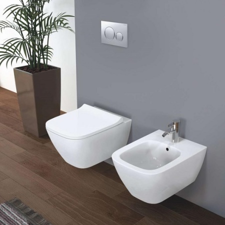 Подвесной унитаз Geberit Smyle Square 500.208.01.1 безободковый