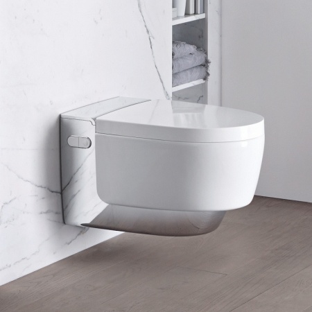 Унитаз-биде подвесной Geberit AquaClean mera comfort 146.214.21.1 с системой удаления запахов