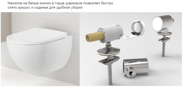 Крышка-сиденье для унитаза Geberit Acanto 500.605.01.2 с микролифтом, быстросъёмное
