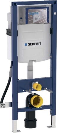 Монтажный элемент Geberit Duofix для подвесного унитаза, 112 см, со смывным бачком скрытого монтажа Sigma 12 см, для лиц с ограниченными возможностями
