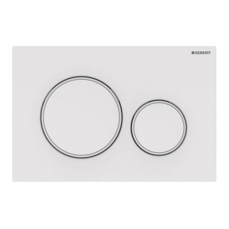 Клавиша смыва Geberit Sigma 20 115.882.01.1, белый матовый лак