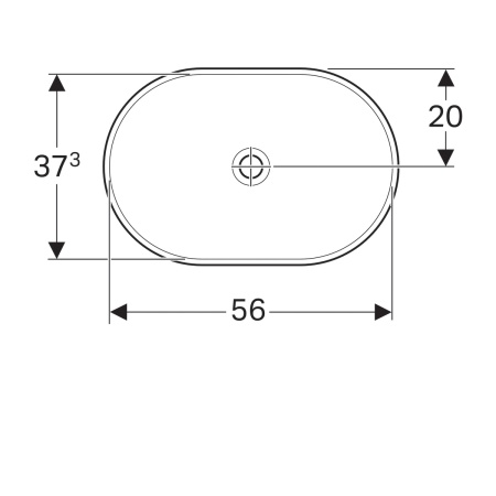 Раковина 60 см Geberit VariForm 500.730.01.2