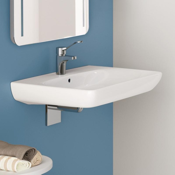 Раковина Geberit Renova Nr.1 Comfort подходит для инвалидов на колясках 65х55 500.292.01.1