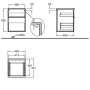 Шкаф боковой 45 см Geberit iCon 841047000