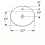 Раковина 55 см Geberit VariForm 500.720.01.2