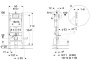 Монтажный элемент для подвесного унитаза Geberit DuofixBasic, 112см, со смывным бачком скрытого монтажа Delta 12см (Замена артикула 111.153.00.1)