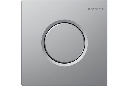 Система управления смывом для писсуаров Geberit Sigma01, пневматическая, Матовый хром / Легкоочищаем
