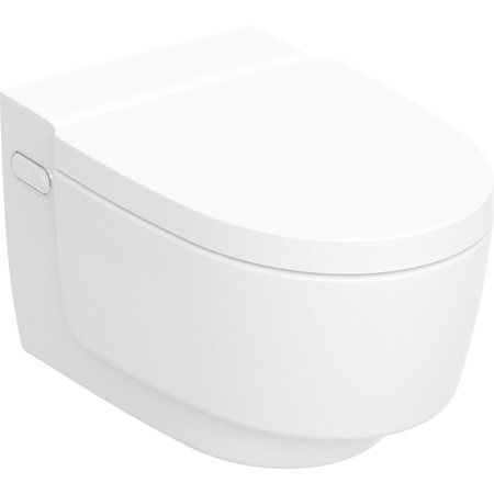 Подвесной унитаз-биде Geberit AquaClean Mera Comfort: белый / покрытие KeraTect, Декоративная панель: белый / Высокоглянцевое покрытие