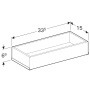 Geberit Acanto Вставка для ящика 150 x 69 x 333 мм